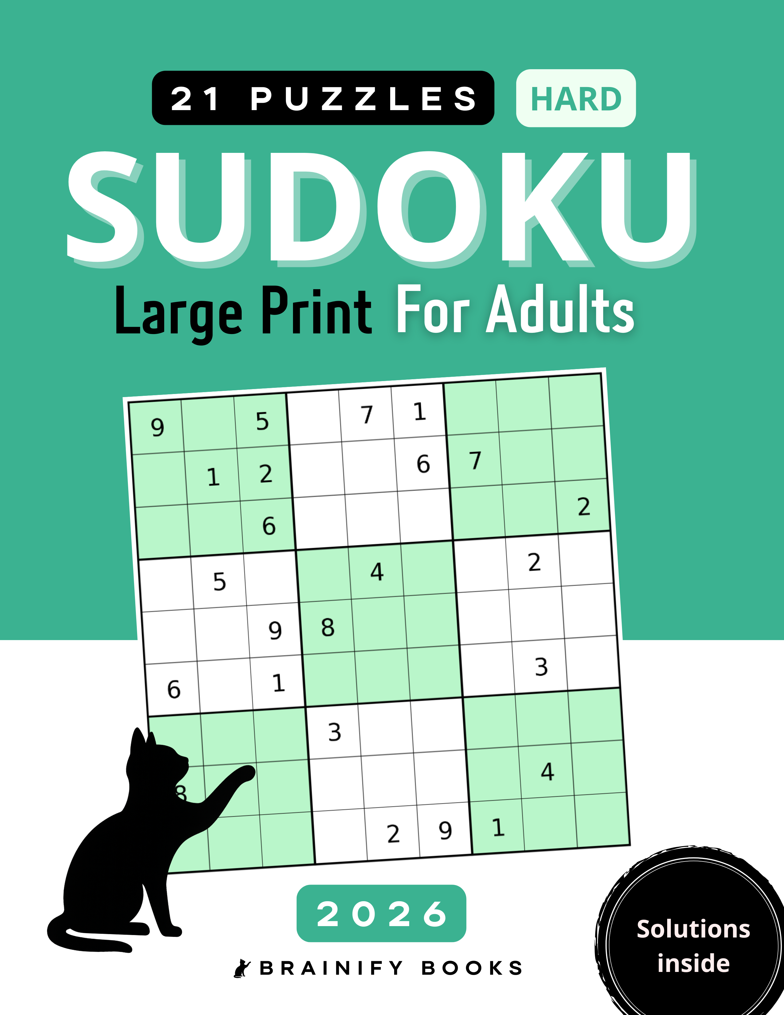 21 Hard Sudoku Large Print Puzzles For Adults 2026