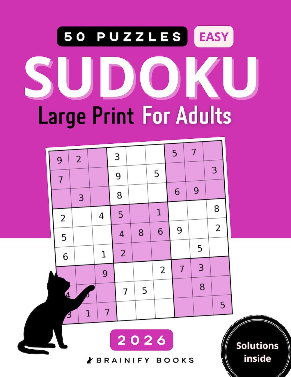 Sudoku 50 Easy Puzzles 2026 For Beginners